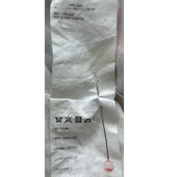 Club Monaco Multi Color Floral Silk V-Neck Dress Sz 10 - Picture 4 of 7